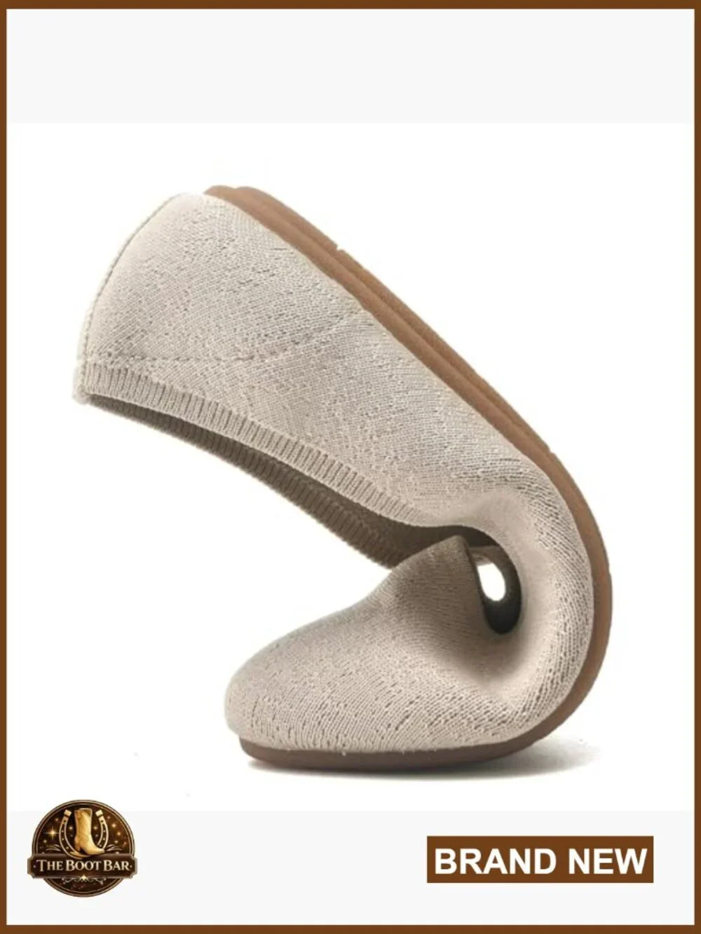 Breathable Knit Slip On Flats Work Walking Shoes Arch Support